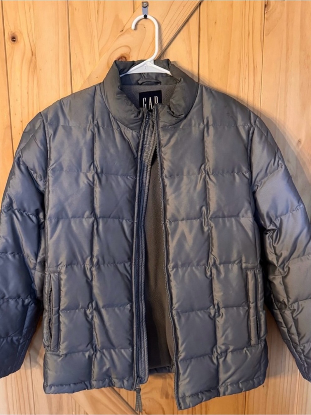 GAP Quilted Puffer Jacket - Gray